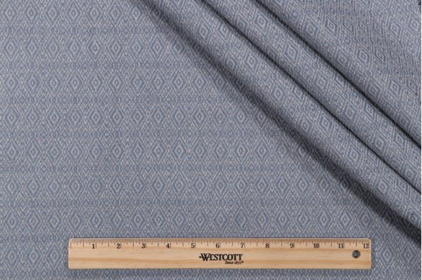 Crypton Clark High Performance Woven Upholstery Fabric in Chambray
