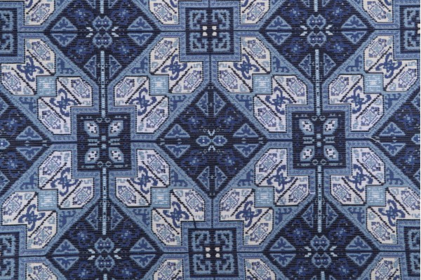 Crypton High Performance Woven Chenille Upholstery Fabric in Denim