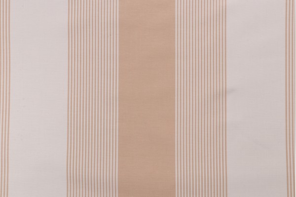 Scalamandre Stripe Woven Decorator Fabric in Nougat