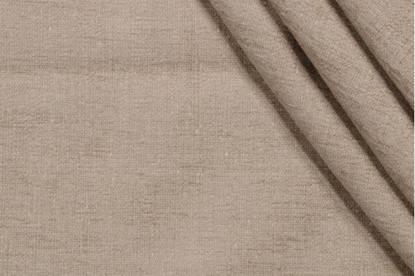 Crypton Granbury High Performance Chenille Upholstery Fabric in Flax