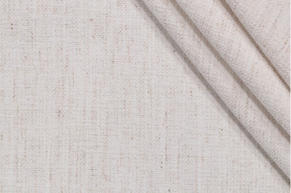 Crypton Nomad High Performance Woven Chenille Upholstery Fabric in Snow