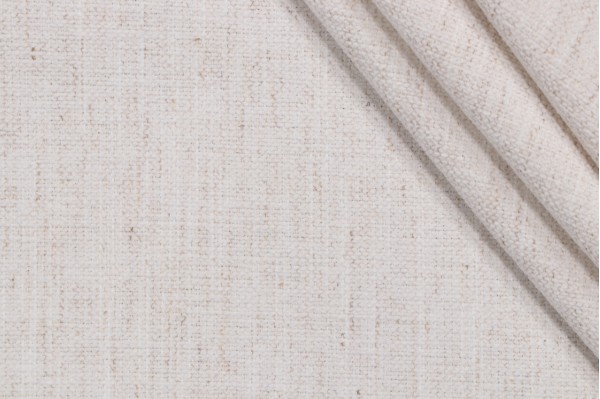 Crypton Nomad High Performance Woven Chenille Upholstery Fabric in Snow