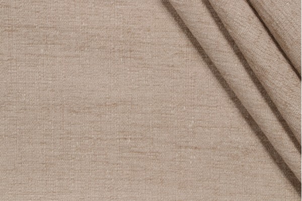 Crypton Granbury High Performance Woven Chenille Upholstery Fabric in Flax