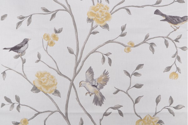 Vern Yip/Trend Jamison Printed Drapery Fabric in Grey for Fabricut