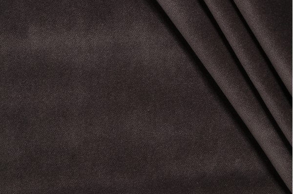 Valdese Weavers Banks Velvet Upholstery Fabric in Charcoal