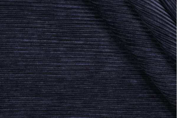 Ridges Woven Corduroy Upholstery Fabric in Atlantic