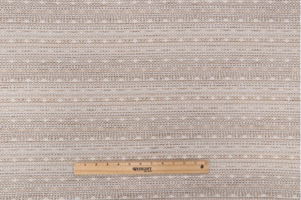 Valdese Weavers Parcae Woven Outdoor Fabric in Straw