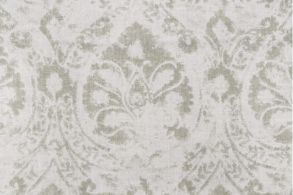 P Kaufmann Fiorano Cir Printed Linen Blend Drapery Fabric in Pearl