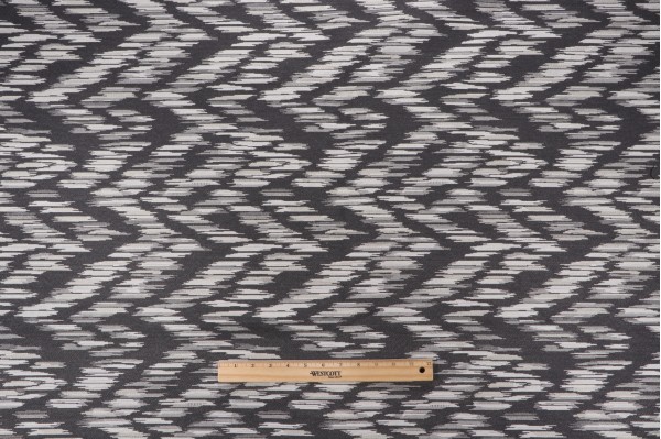 Crypton Clooney High Performance Woven Upholstery Fabric in Charcoal