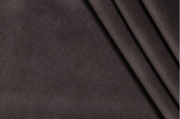 Valdese Weavers Banks Velvet Upholstery Fabric in Charcoal