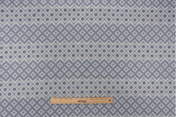 Handwoven Woven Upholstery Fabric in Blue