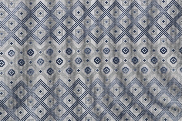 Handwoven Woven Upholstery Fabric in Blue