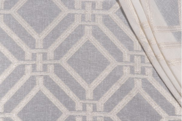Evoke Sheer Woven Drapery Fabric in Gold