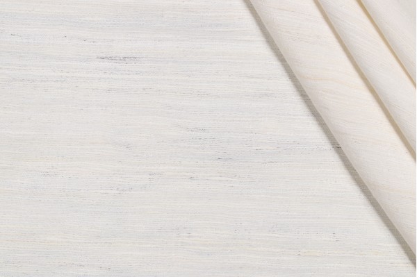 Assam Silk Decorator Fabric in Ivory