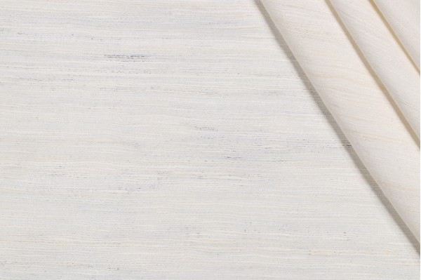 Assam Silk Decorator Fabric in Ivory
