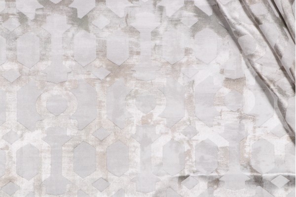 Henriette Damask Decorator Fabric in Pearl