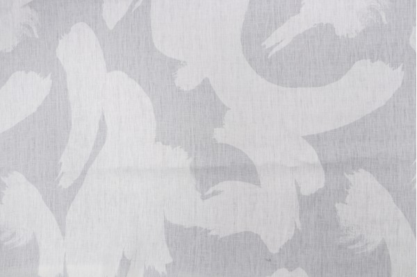 Kate Spade Calder Printed Linen Drapery Fabric in Grey for Kravet CLOSEOUT