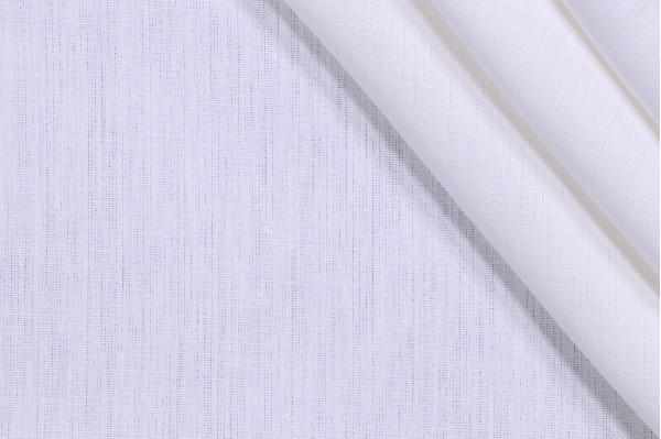 Woven Linen Decorator Fabric in Pearl