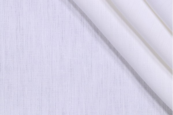 Woven Linen Decorator Fabric in Pearl