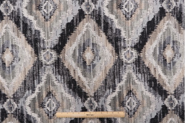 Click for 0.88 Yards Brighton Woven Chenille Damask Upholstery Fabric in Sterling Brighton Woven Chenille Damask Upholstery Fabric in Sterling