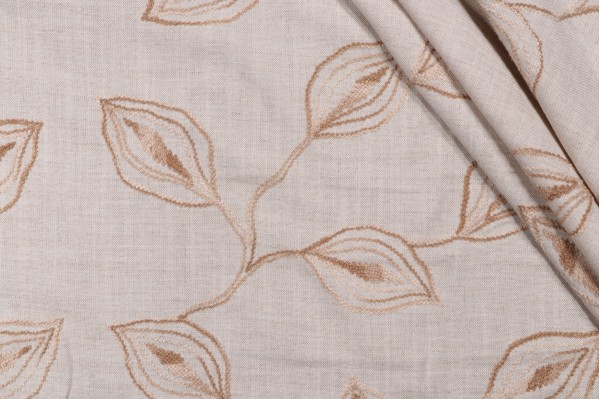Click for Valiant Fabrics Riley Embroidered Drapery Fabric in Linen  Valiant Fabrics Riley Embroidered Drapery Fabric in Linen