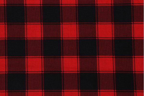 Timeless Treasures Buffalo Check Printed Cotton Craft Fabric in Red 