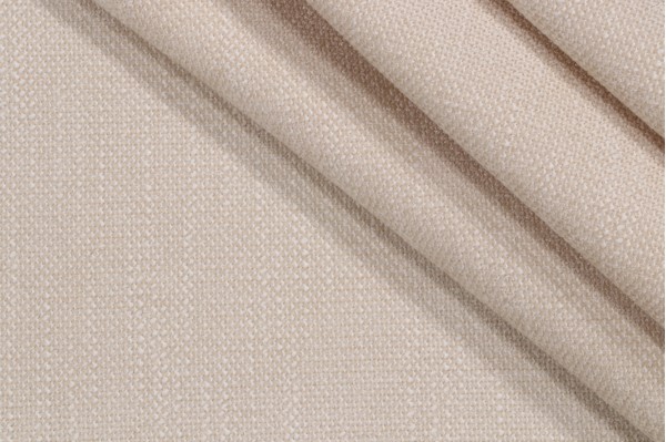 Woven Chenille Upholstery Fabric in Cream