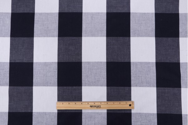 Fonthill Buckingham Woven Decorator Fabric in Blue/White for Scalamandre