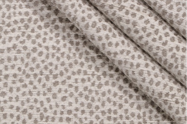 Ghepardo Woven Chenille Upholstery Fabric in Cement