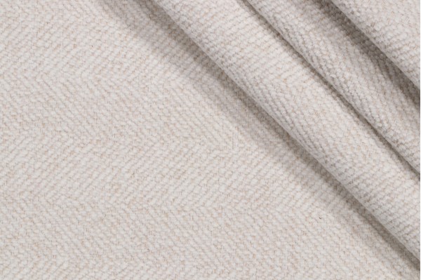 Begley Performance Backed Chenille Upholstery Fabric in Ivory