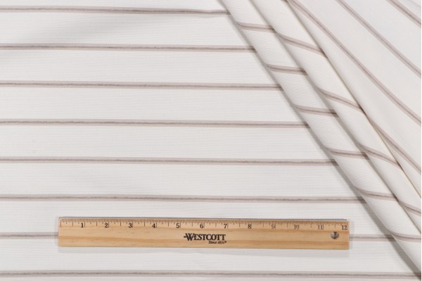 Zeppole Woven Decorator Fabric in Ivory