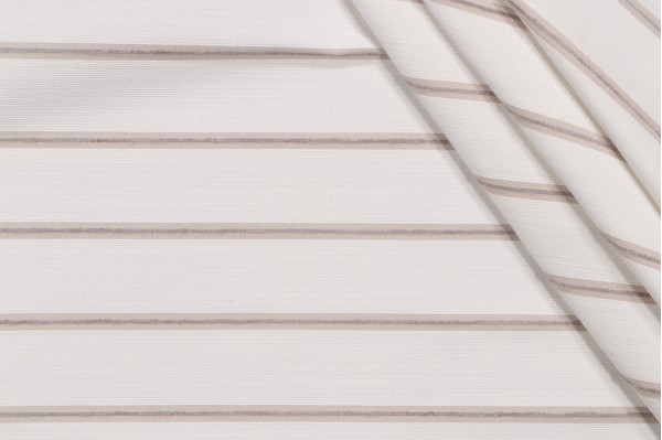Zeppole Woven Decorator Fabric in Ivory