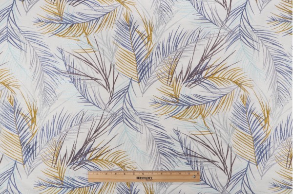 Adeline Embroidered Drapery Fabric in Beach