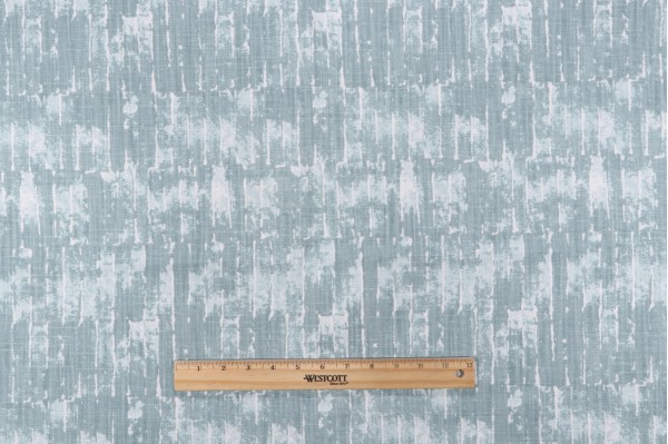 1 Yard Scott Living Coliseum - Luxe Linen Printed Cotton Blend Drapery Fabric in Caribbean