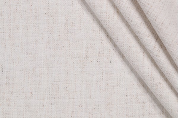 Crypton Nomad High Performance Woven Chenille Upholstery Fabric in Snow