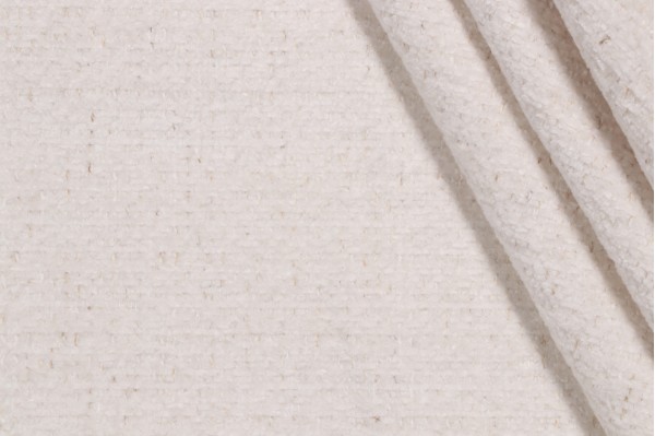 Click for 1.88 Yards Crypton Dorado High Performance Woven Chenille Upholstery Fabric in Snow Crypton Dorado High Performance Woven Chenille Upholstery Fabric in Snow