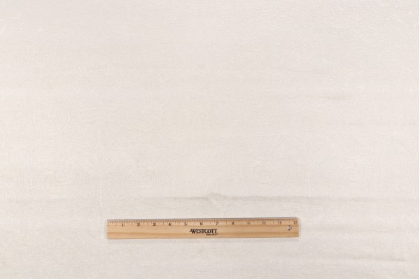 Click for 1 Yard Rachael Woven Chenille Damask Upholstery Fabric in Ivory 1 Yard Rachael Woven Chenille Damask Upholstery Fabric in Ivory