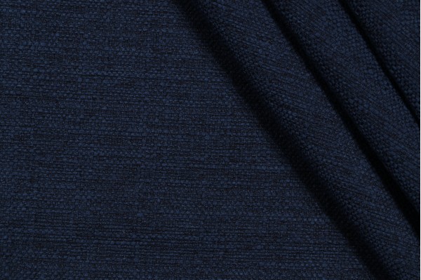 Woven Upholstery Fabric in Ink Blue