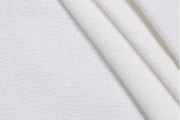Michael Thomas Vinton Woven Chenille Outdoor Fabric in White