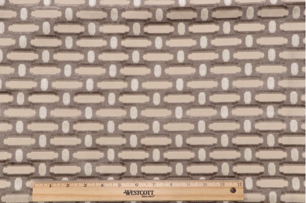 Grey Watkins Bastogne Velvet Upholstery Fabric for Scalamandre