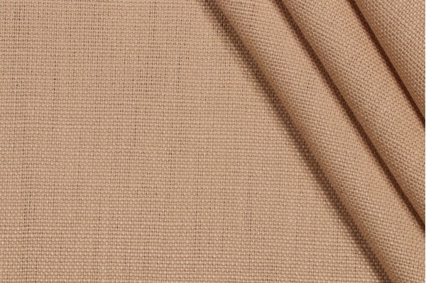 Sample of P Kaufmann Slubby Linen Woven Decorator Fabric in Hummus 