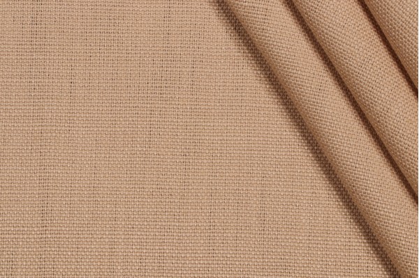 Sample of P Kaufmann Slubby Linen Woven Decorator Fabric in Hummus 