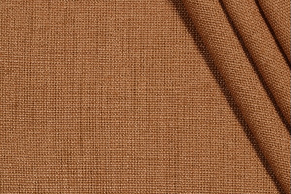 Sample of P Kaufmann Slubby Linen Woven Decorator Fabric in Honey 