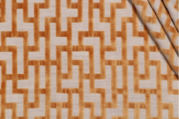 P Kaufmann Aphrodite Velvet Upholstery Fabric in Yolk 