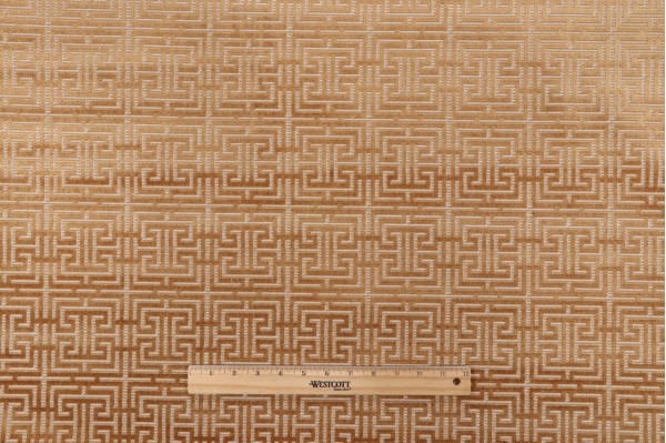 P Kaufmann Dante Grospoint Velvet Upholstery Fabric in Coin 