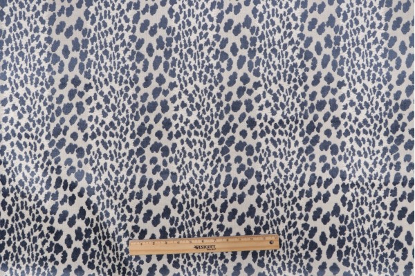 P Kaufmann Meowww Grospoint Velvet Upholstery Fabric in Twilight 