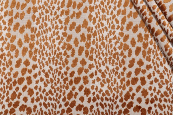 Click for P Kaufmann Meowww Grospoint Velvet Upholstery Fabric in Amber  P Kaufmann Meowww Grospoint Velvet Upholstery Fabric in Amber