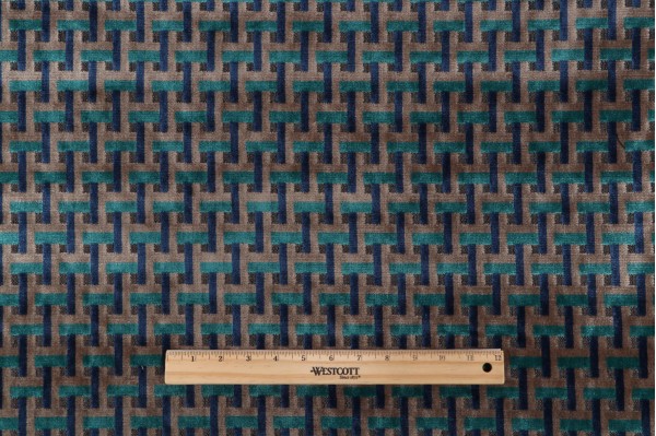 P Kaufmann Switch Velvet Upholstery Fabric in Peacock 