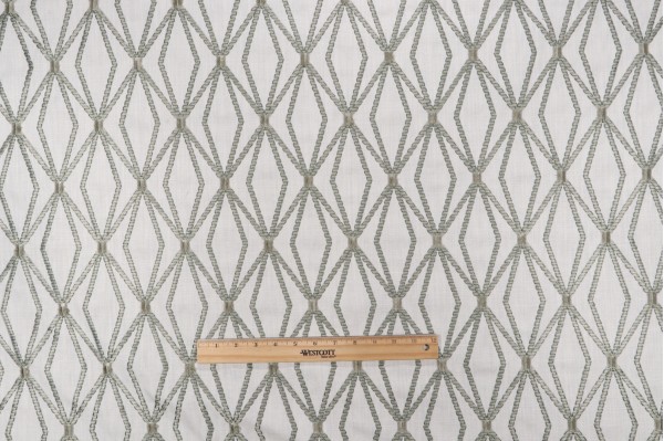Click for P Kaufmann Alto Embroidered Drapery Fabric in Sage  P Kaufmann Alto Embroidered Drapery Fabric in Sage