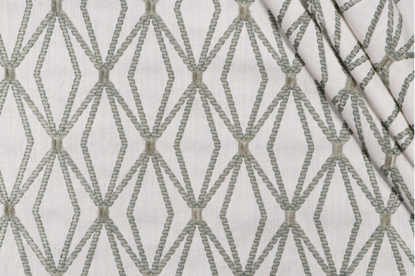 Click for P Kaufmann Alto Embroidered Drapery Fabric in Sage  P Kaufmann Alto Embroidered Drapery Fabric in Sage
